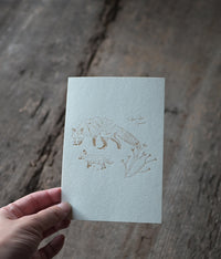 Rokugatsu Yohka Letterpress Note Card