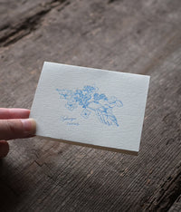 Rokugatsu Yohka Letterpress Small Note Card