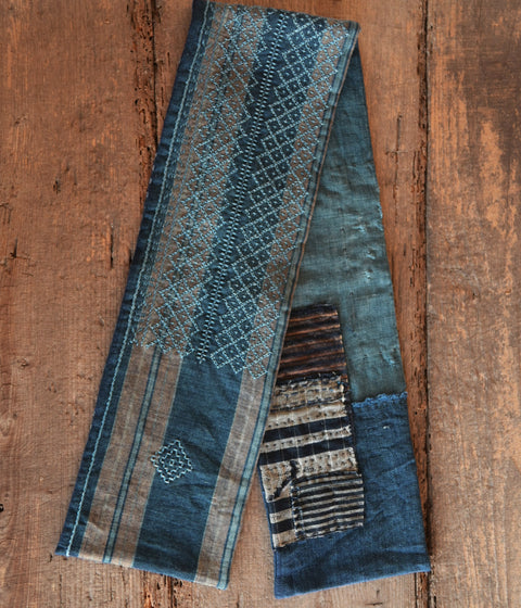Sashiko+Boro Fabric Runner [A] - sold out