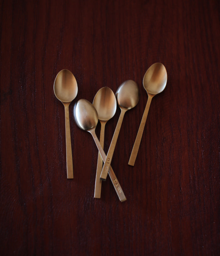 Brass Tiny Spoons – Set of 5