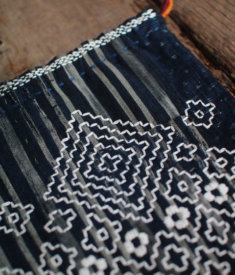 Sashiko Drawstring Bag [Medium] : A - sold out