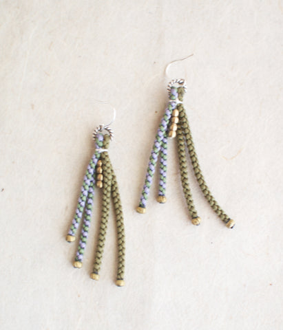 Kumihimo Silk Braided Earrings [G]