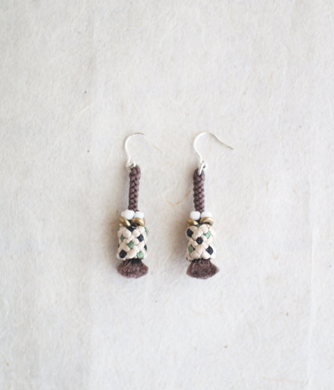 Kumihimo Silk Braided Earrings [H] - sold out