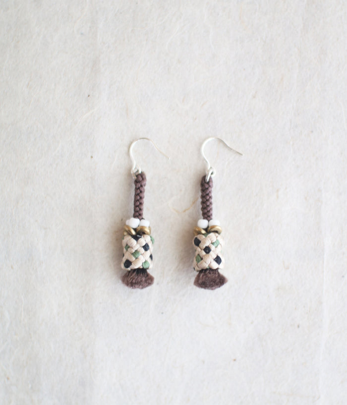 Kumihimo Silk Braided Earrings [H]