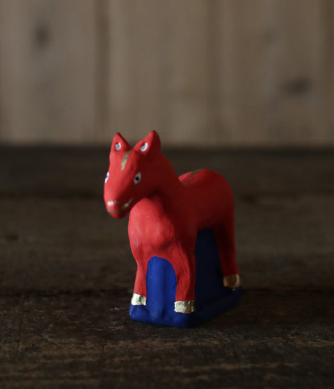 Yabase Clay Doll {Horse} Red