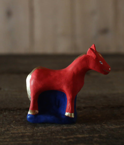 Yabase Clay Doll {Horse} Red