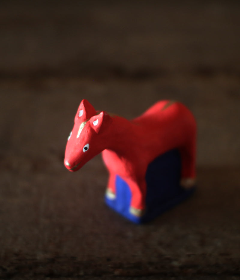 Yabase Clay Doll {Horse} Red