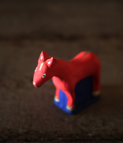 Yabase Clay Doll {Horse} Red