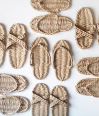 Washi Paper Sandals (Crossed Straps)