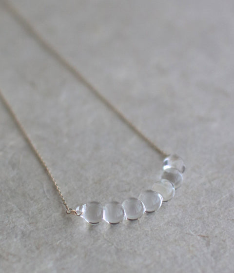 Miu Glass Necklace (10K Gold)