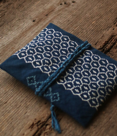Sashiko Pouch [Medium] : D