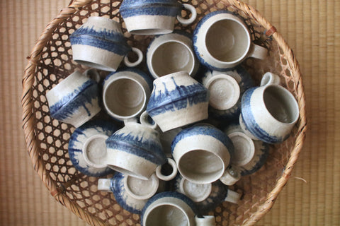 Angular Shaped Mug [Blue Line]