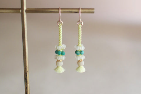 Kumihimo Silk Braided Earrings [I]