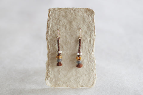 Kumihimo Silk Braided Earrings [J]