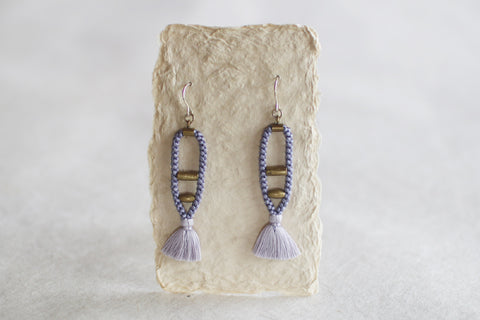 Kumihimo Silk Braided Earrings [K]
