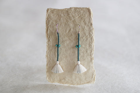 Kumihimo Silk Braided Earrings [L]