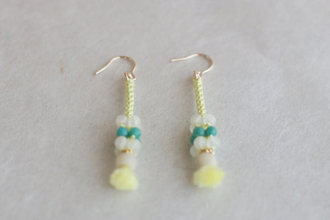 Kumihimo Silk Braided Earrings [I]