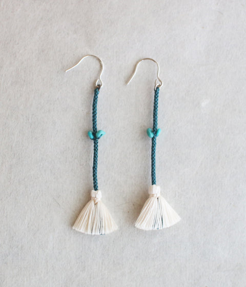 Kumihimo Silk Braided Earrings [L]