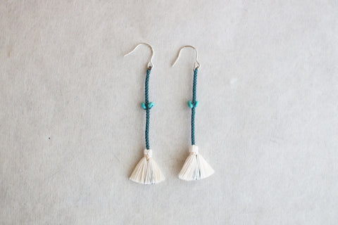 Kumihimo Silk Braided Earrings [L]