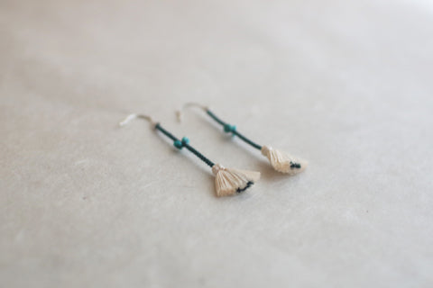 Kumihimo Silk Braided Earrings [L]