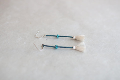 Kumihimo Silk Braided Earrings [L]
