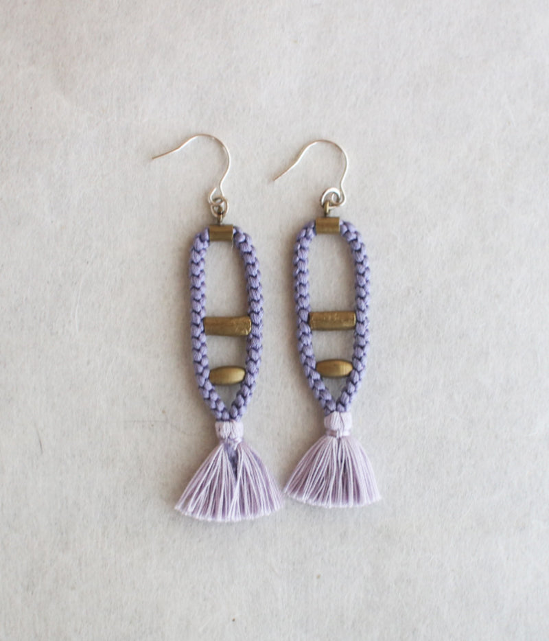 アクセサリー kinomi Kumihimo Earrings / Handmade Silk Braiding Jewelry by Noriko Yuki