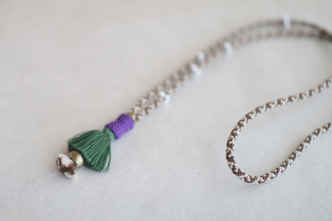 Kumihimo Silk Braided Necklace [I]