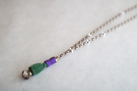 Kumihimo Silk Braided Necklace [I]
