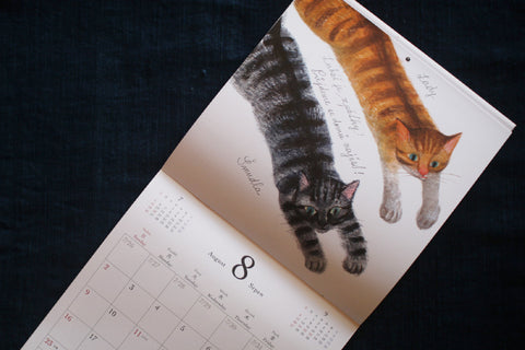 Iku Dekune Cats Wall Calendar 2026