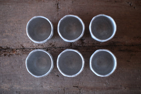 Light Grey Faceted Tumbler (Namako Glaze)