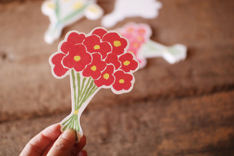Flower Cut-Out Card Set