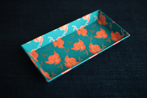 Chiyogami Paper Tray {Plump Sparrow}