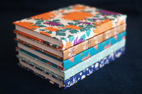 HAIBARA Chiyogami Notebook {Plump Sparrow}