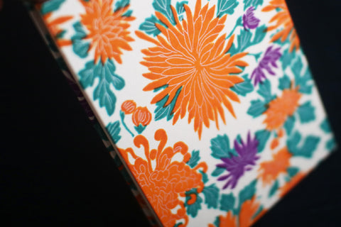 HAIBARA Chiyogami Notebook {Large Chrysanthemum}