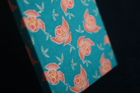 HAIBARA Chiyogami Notebook {Plump Sparrow}