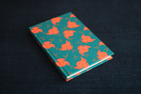 HAIBARA Chiyogami Notebook {Plump Sparrow}