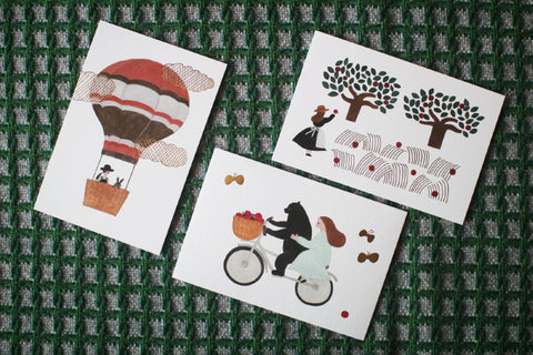 Foil-Pressed Postcard Set {Necktie}