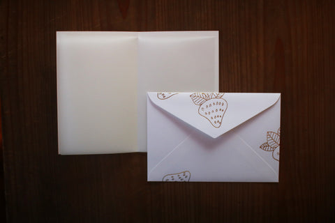 Strawberry Cake Embossed Birthday Card