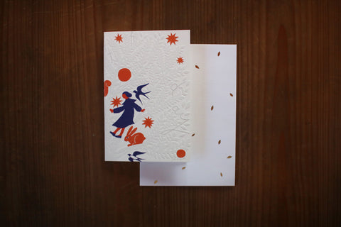 Tree Embossed Birthday Card