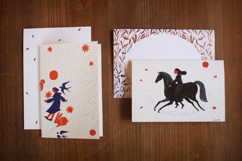 Horse Embossed Greeting Card (Congratulations)