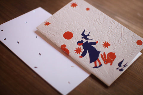 Tree Embossed Birthday Card