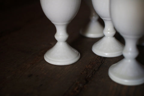 White Porcelain Wine Goblet