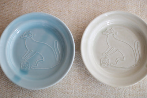 Mamezara Mini Dish {Cat}