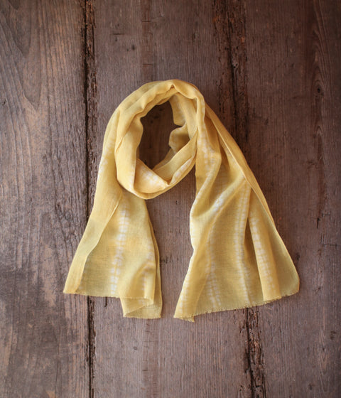 Botanically Dyed Cotton Gauze Scarf