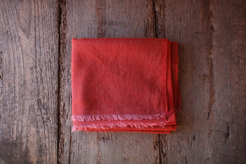 Botanically Dyed Wool Linen Scarf