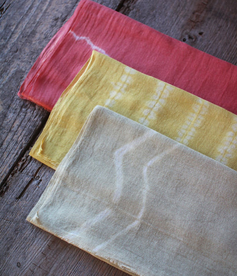 Botanically Dyed Cotton Scarf