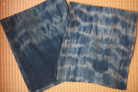 Aizome + Kakishibu Natural Indigo Dyed Cotton Gauze Scarf
