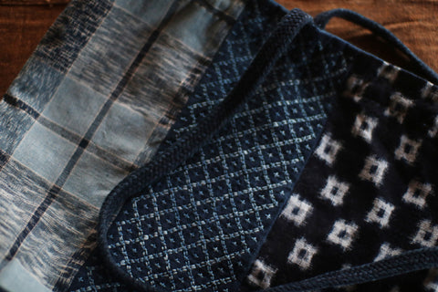 Patchwork Drawstring Shoulder Bag [A]