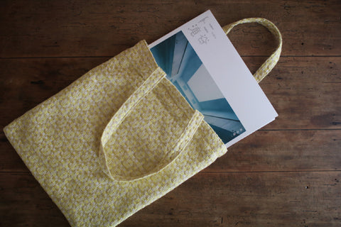 Woven Textile Record Tote Bag {mugiwara}