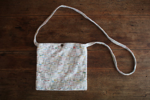 Woven Textile Shoulder Bag {biidoro}